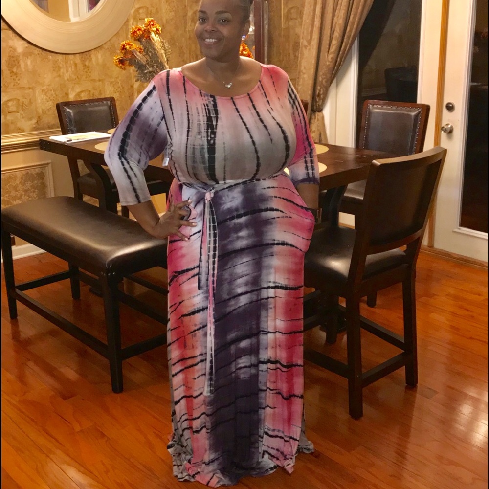 3X Plus Maxi Dress
